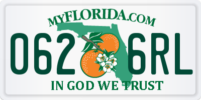 FL license plate 0626RL