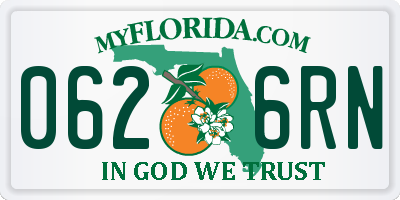 FL license plate 0626RN