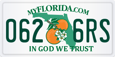 FL license plate 0626RS