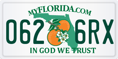 FL license plate 0626RX
