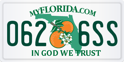 FL license plate 0626SS