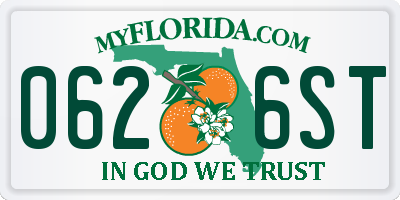 FL license plate 0626ST