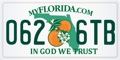 FL license plate 0626TB