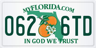 FL license plate 0626TD