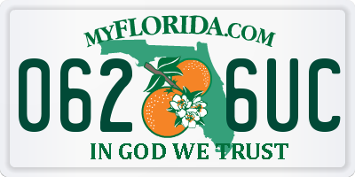 FL license plate 0626UC