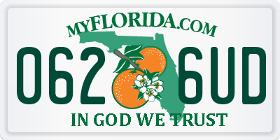 FL license plate 0626UD