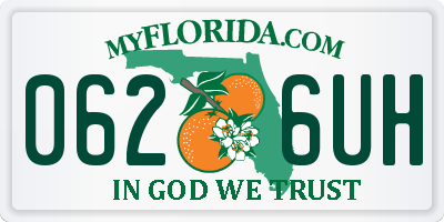 FL license plate 0626UH