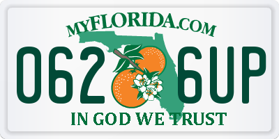 FL license plate 0626UP