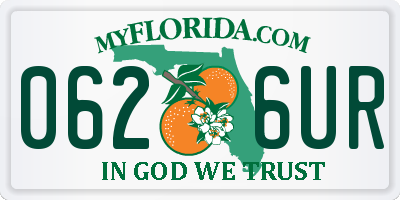 FL license plate 0626UR