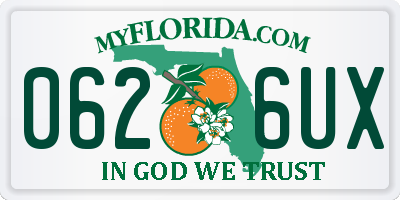 FL license plate 0626UX