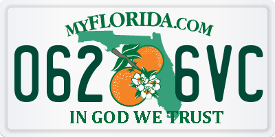 FL license plate 0626VC