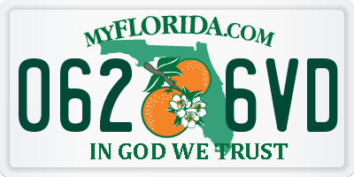 FL license plate 0626VD