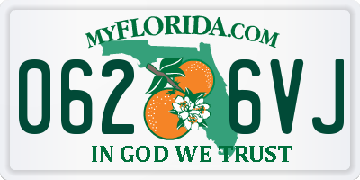 FL license plate 0626VJ