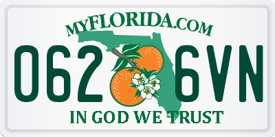FL license plate 0626VN