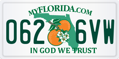 FL license plate 0626VW