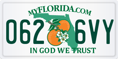 FL license plate 0626VY