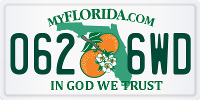 FL license plate 0626WD