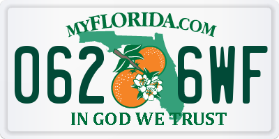 FL license plate 0626WF
