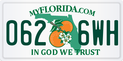 FL license plate 0626WH