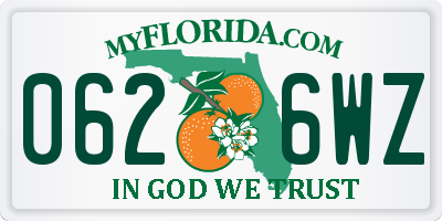 FL license plate 0626WZ