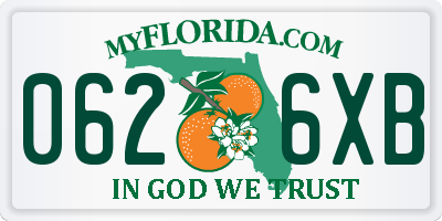 FL license plate 0626XB