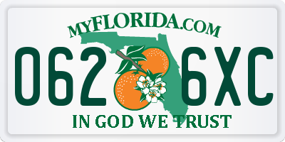 FL license plate 0626XC