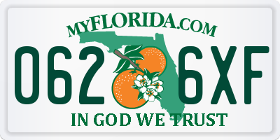 FL license plate 0626XF