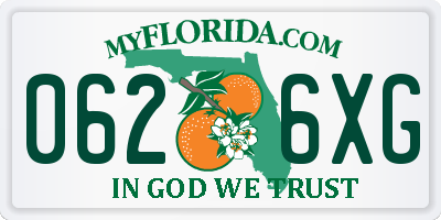 FL license plate 0626XG