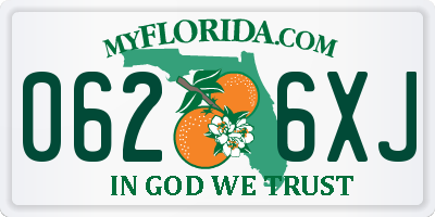 FL license plate 0626XJ