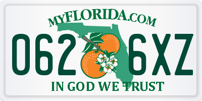 FL license plate 0626XZ