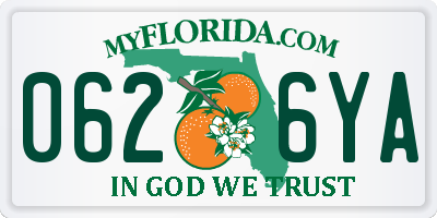 FL license plate 0626YA
