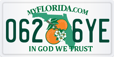 FL license plate 0626YE