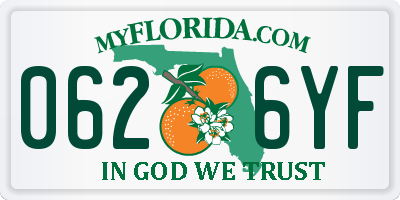 FL license plate 0626YF