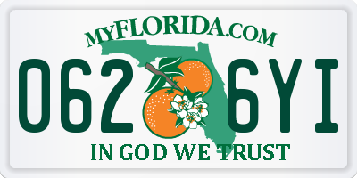 FL license plate 0626YI