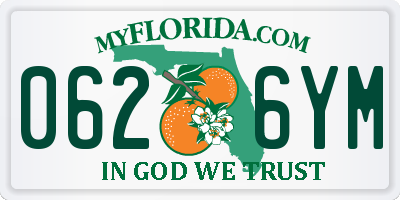 FL license plate 0626YM
