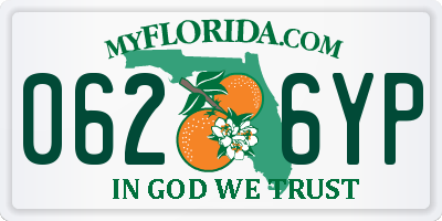 FL license plate 0626YP