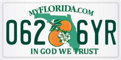FL license plate 0626YR