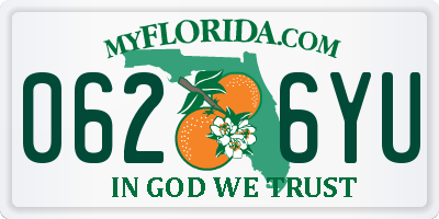 FL license plate 0626YU