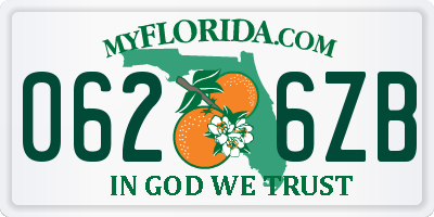 FL license plate 0626ZB