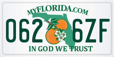 FL license plate 0626ZF