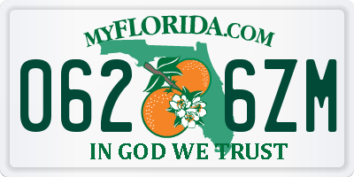 FL license plate 0626ZM