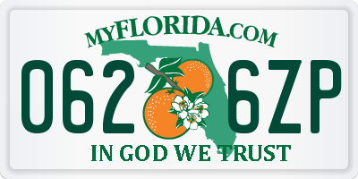 FL license plate 0626ZP