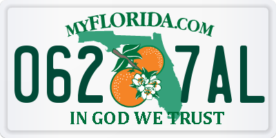 FL license plate 0627AL