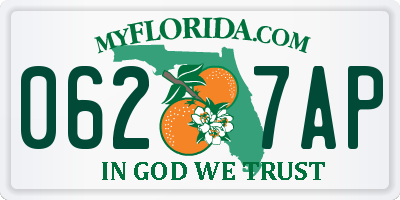 FL license plate 0627AP