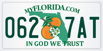 FL license plate 0627AT