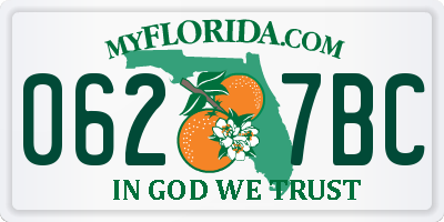FL license plate 0627BC