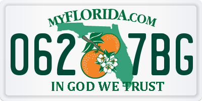 FL license plate 0627BG