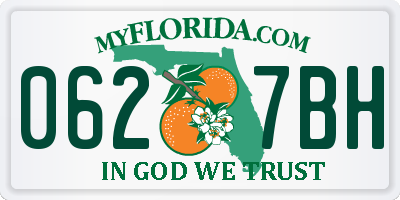 FL license plate 0627BH