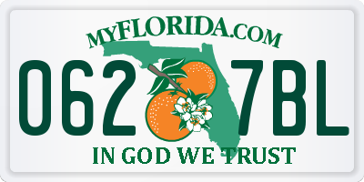 FL license plate 0627BL