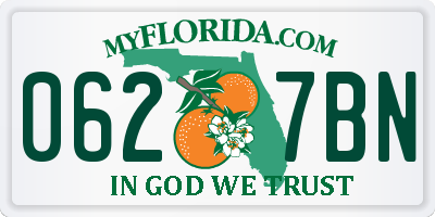 FL license plate 0627BN